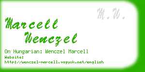 marcell wenczel business card